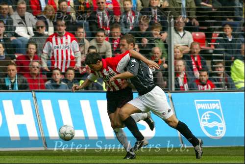 Eindhoven 14 april 2002
PSV-Feyenoord 2-0
Kezman en Patrick Pauwe