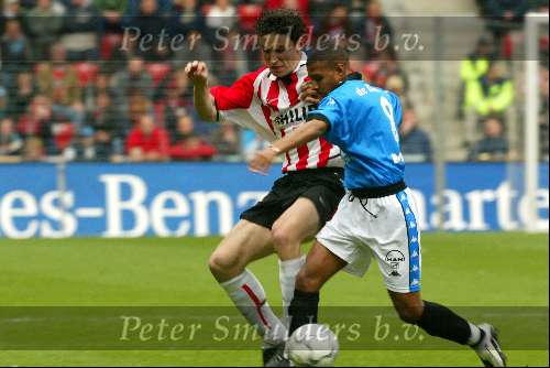 Eindhoven 28 april 2002
psv-sparta 3-0
Mark v Bommel en Lorenzo Rimkus