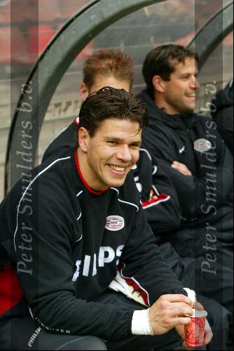 Eindhoven 28 april 2002
psv-sparta 3-0
Patrick Lodewijks op reservebank