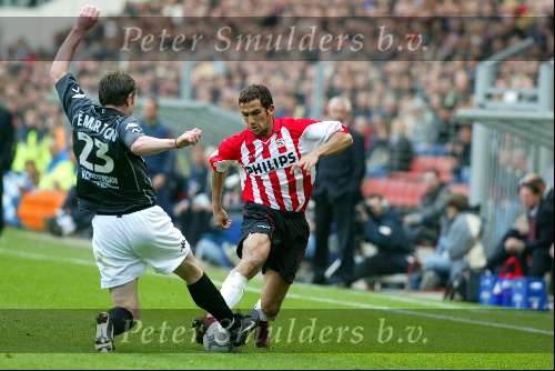 Eindhoven 14 april 2002
PSV-Feyenoord 2-0
Ramzi en Brett Emerton