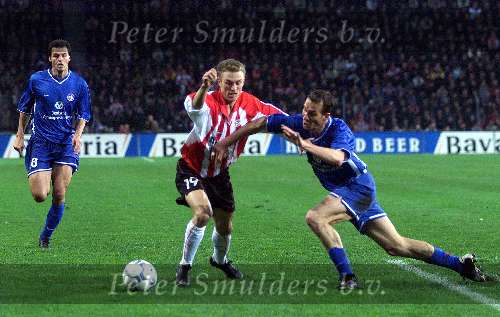 Eindhoven, 15 maart 
1/4 finale UEFA-Cup PSV-FCKaiserslautern, eindstand  0-1
Dennis Rommedahl