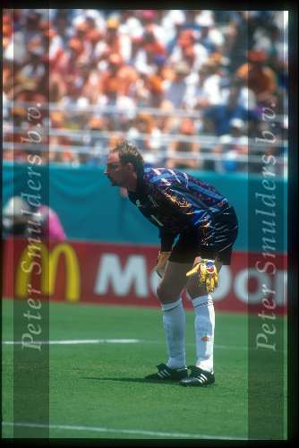 Ed de Goeij spelend voor het Nederlands elftal in 1994