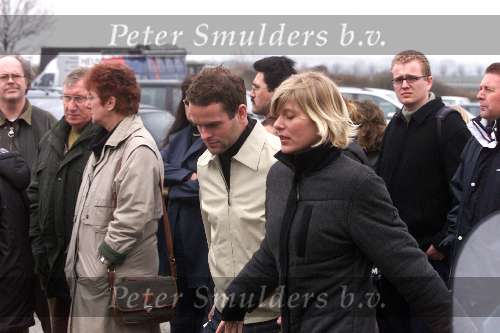Goes 22 april 2001
Begrafenis van Blof gitarist Chris Gotte.
Erben Wennemars en Renate v d Zalm