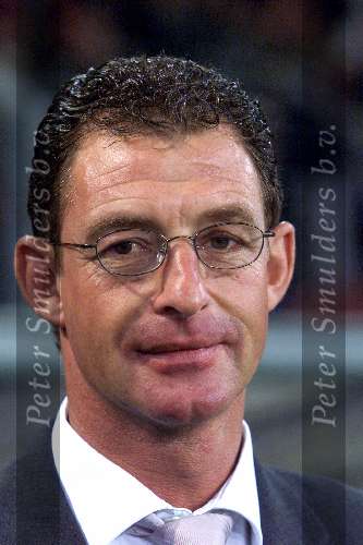Eindhoven, 15 maart 2001
UEFA Cup 1/4 finale PSV-FC Kaiserslautern, eindstand 0-1
Ernie Brandts (Assistent trainer PSV ) met bril