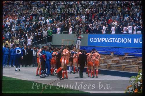 Munchen, 25 juni 1988 Finale Europees Kampioenschap 1988
Finale Nederland-Rusland, eindstand 2-0
1-0 door Ruud Gullit en 2-0 door Marco v Basten
Frank Rijkaard