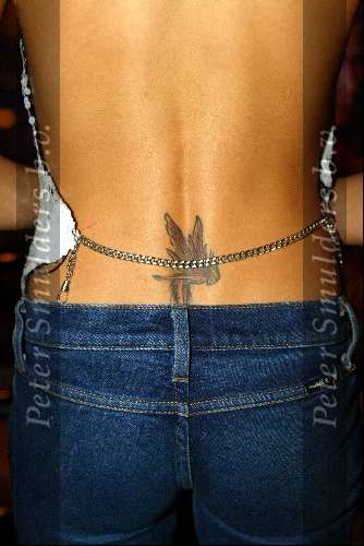 Amsterdam 7 maart 2003
Premiere Adrenaline
Georgina Verbaan met tatoeage