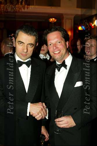 Amsterdam 8 april 2003
Premiere Johnny English. feest in hotel l\\\'europe
rowan atkinson en guido den aantrekker