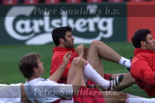 Eindhoven 14 juni 2000
Training Turkije in het PSV stadion.
Hakan Suker