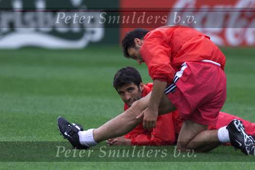 Eindhoven 14 juni 2000
Training Turkije in het PSV stadion.
Hakan Suker