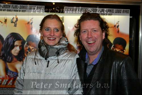 Amsterdam 7 maart 2003
Premiere Adrenaline. Daniel Louis Rivas Georgina Verbaan
Henkjan Smits met vrouw