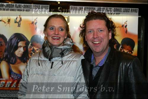 Amsterdam 7 maart 2003
Premiere Adrenaline. Daniel Louis Rivas Georgina Verbaan
Henkjan Smits met vrouw