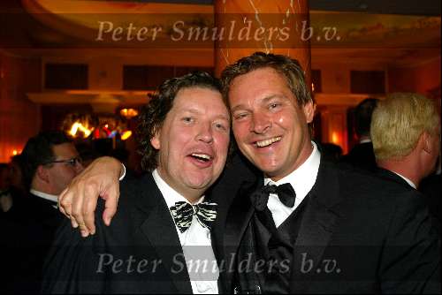 Amsterdam 8 april 2003
Premiere Johnny English. feest in hotel l\\\'europe
henkjan smits  en albert verlinde
