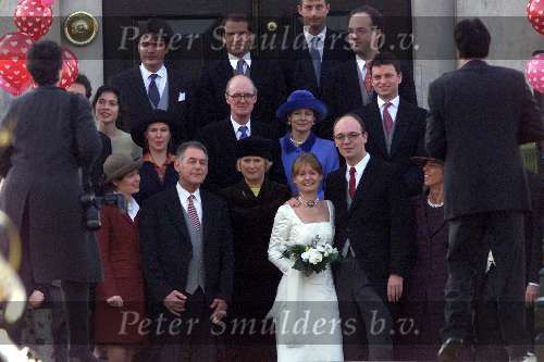 de Geest 10 februari 2001
Trouwen Hugo Loudon en Marleen Loudon op kasteel Middachten.
Prins Willem Alexander en Maxima met Auto Prins WA