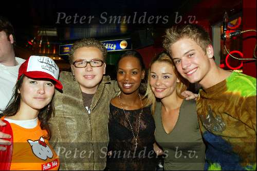 Amsterdam 7 maart 2003
Premiere Adrenaline. 
birgit schuurman Jamai idols  Froukje de Both jasmine sendar en jim idols