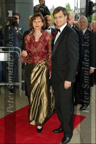 Amsterdam 25 april 2003
Concert vanwege de 65 e verjaardag van koningin beatrix
jan peter balkenende  met vrouw