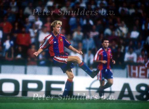 Jordi Cruyff spelend voor FC Barcelona