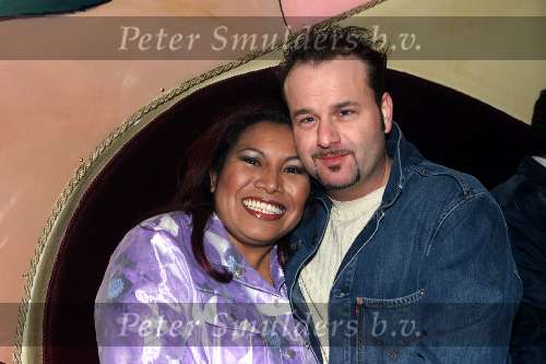 Amsterdam, 29 maart 2001
Uitreiking CD Justine Pelmelay
Justine Pelmelay met vriend