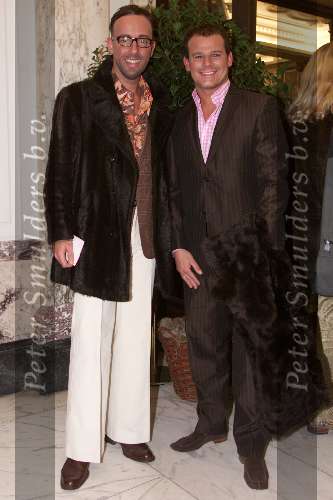 Amsterdam 29 maart 2001
Modeshow Ronald Kolk in het tropenmuseum.
Leco v Zadelhoff en Maik de Boer