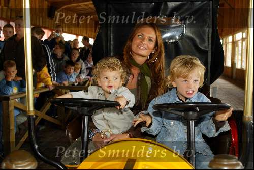 Slagharen 29 april 2003
Leontine Borsato Luca Borsato en Senna Borsato