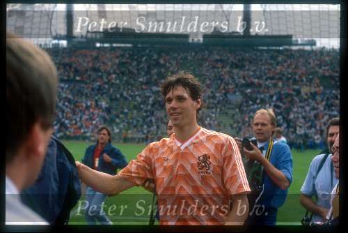 Munchen, 25 juni 1988 Finale Europees Kampioenschap 1988
Finale Nederland-Rusland, eindstand 2-0
1-0 door Ruud Gullit en 2-0 door Marco v Basten