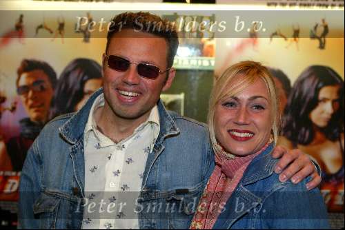 Amsterdam 7 maart 2003
Premiere Adrenaline. Daniel Louis Rivas Georgina Verbaan
Joost Buitenweg en actrice sam sam