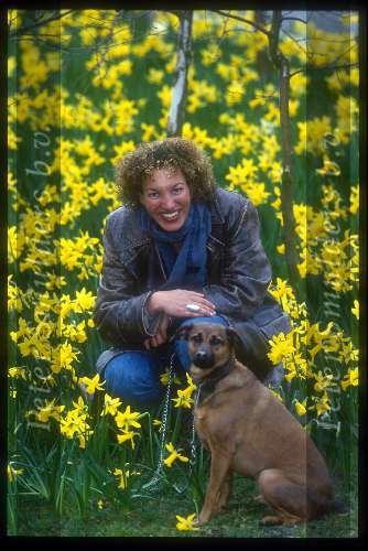 Paula Udonek met hond
