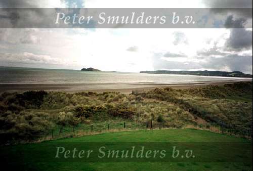 Jameson Golfwedstrijd in Dublin
Portmarnock Links Golfclub 18e hole
14 april 2000
Golfen in Ierland