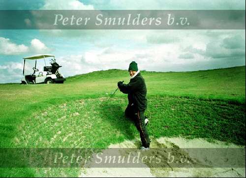Jameson Golfwedstrijd in Dublin
Portmarnock Links hole 15
14 april 2000
Golfen in Ierland  met hoge Bunkers