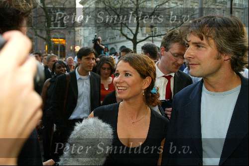 Amsterdam 16 april 2003
premiere van god los.
frederique huydts met victor reinier