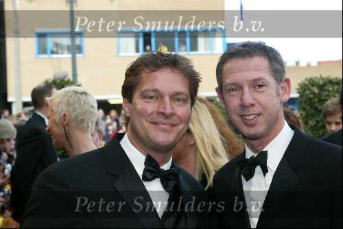 Scheveningen 4 april 2004
Premiere Lion King in Kurhaus.
Albert Verlinden met vriend Onno Hoes