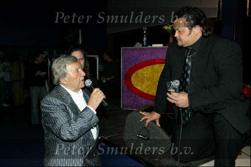 Amsterdam 10 april 2004
Presentatie Boek Johnny Hoes in Heineken Music hal.
Look a like Andre Hazes met Johnny Hoes