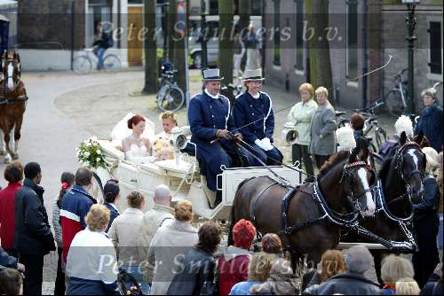 Vlaardingen 20 april 2004
Winston Post en Denise v Rijswijk trouwen op stadhuis Vlaardingen.