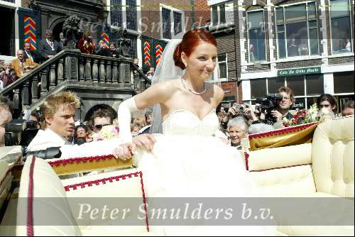 Vlaardingen 20 april 2004
Winston Post en Denise v Rijswijk trouwen op stadhuis Vlaardingen.