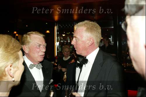 Scheveningen 4 april 2004
Premiere Lion King in Kurhaus.
Jaap Blokker met Andre v Duin