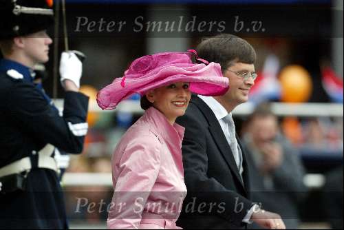 Delft 24 april 2004
Trouwen Prins Friso en Mabel Wisse Smit in stadhuis Delft.
Jan Peter Balkenende met vrouw