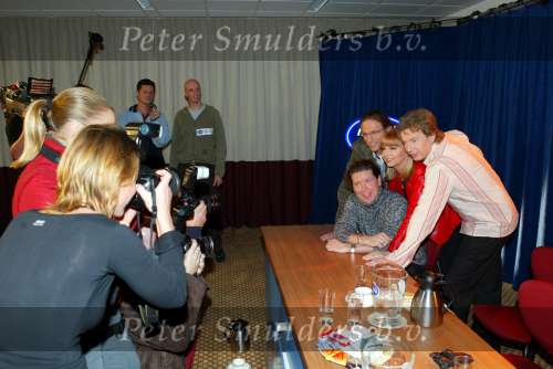 Amsterdam 3 december 2003
Persconferentie Idols  Edwin Jansen, Jerney Kaagman, Henkjan Smits en van Thijn