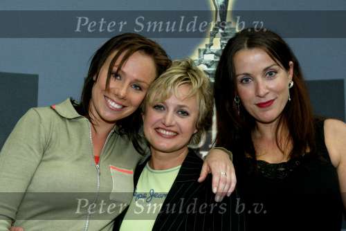 Amsterdam 28 april 2004
Lunch nominaties Musical Awards in Amsterdam.
Lottie Hellingman Vera Mann en Annick Boer