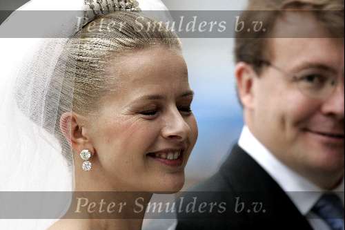 Delft 24 april 2004
Trouwen Prins Friso en Mabel Wisse Smit in stadhuis Delft.