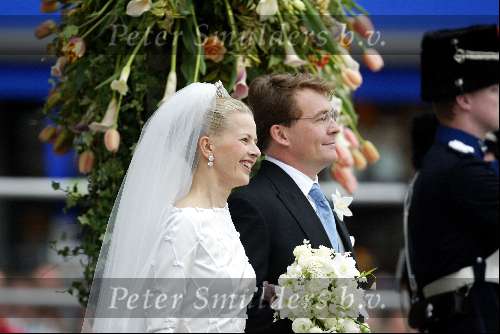 Delft 24 april 2004
Trouwen Prins Friso en Mabel Wisse Smit in stadhuis Delft.