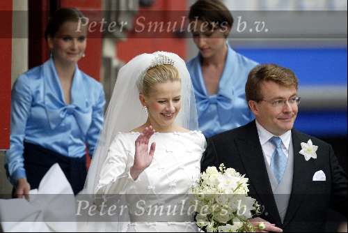 Delft 24 april 2004
Trouwen Prins Friso en Mabel Wisse Smit in stadhuis Delft.