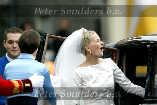 Delft 24 april 2004
Trouwen Prins Friso en Mabel Wisse Smit in stadhuis Delft.
