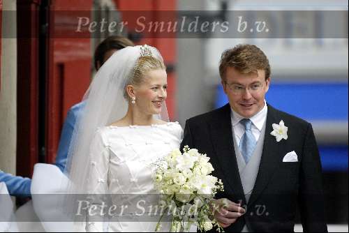 Delft 24 april 2004
Trouwen Prins Friso en Mabel Wisse Smit in stadhuis Delft.