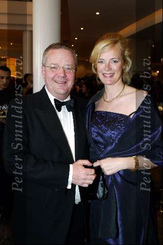 Scheveningen 4 april 2004
Premiere Lion King in Kurhaus.
Marijke Schaaphok zwanger met haar man Guido Maas