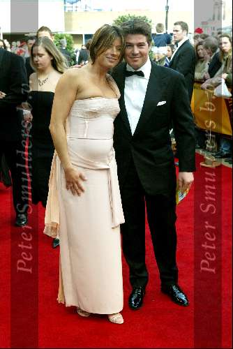 Scheveningen 4 april 2004
Premiere Lion King in Kurhaus.
Martijn Krabbe met zwangere vriendin Amanda