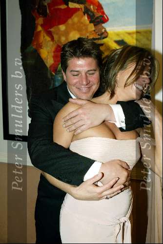 Scheveningen 4 april 2004
Premiere Lion King in Kurhaus.
Martijn Krabbe met zijn zwangere vriendin Amanda