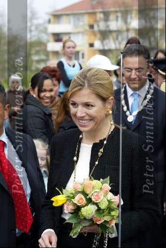 Amsterdam 21 april 2004
Prinses Maxima op bezoek bij huiskamer project in Amsterdam