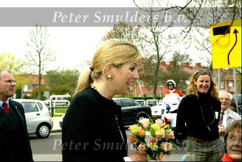 Amsterdam 21 april 2004
Prinses Maxima op bezoek bij huiskamer project in Amsterdam