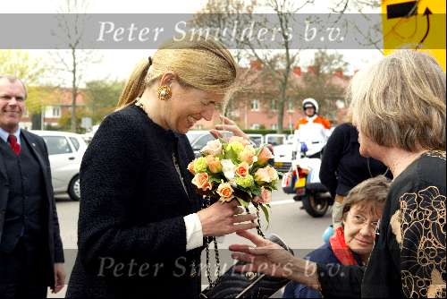 Amsterdam 21 april 2004
Prinses Maxima op bezoek bij huiskamer project in Amsterdam