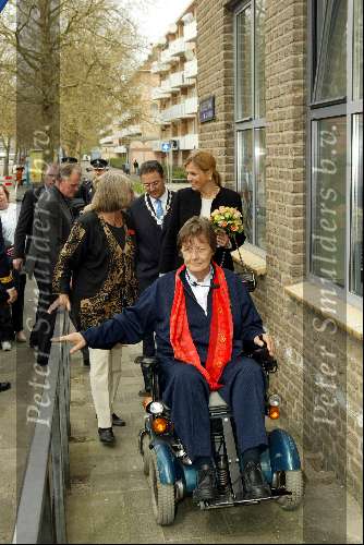 Amsterdam 21 april 2004
Prinses Maxima op bezoek bij huiskamer project in Amsterdam