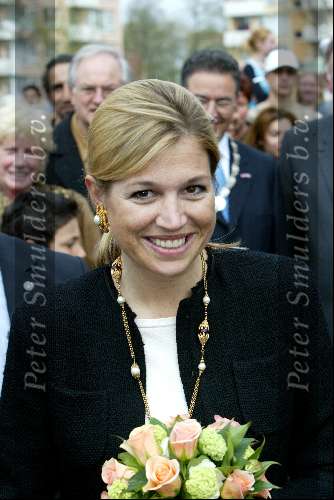 Amsterdam 21 april 2004
Prinses Maxima op bezoek bij huiskamer project in Amsterdam